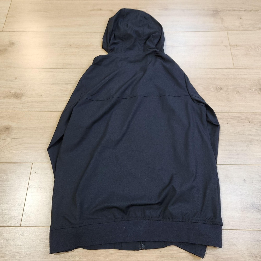 Travis Mathew Jacket Mens Medium Black Hooded Full Zip Stretch Windbreaker - Picture 5 of 9
